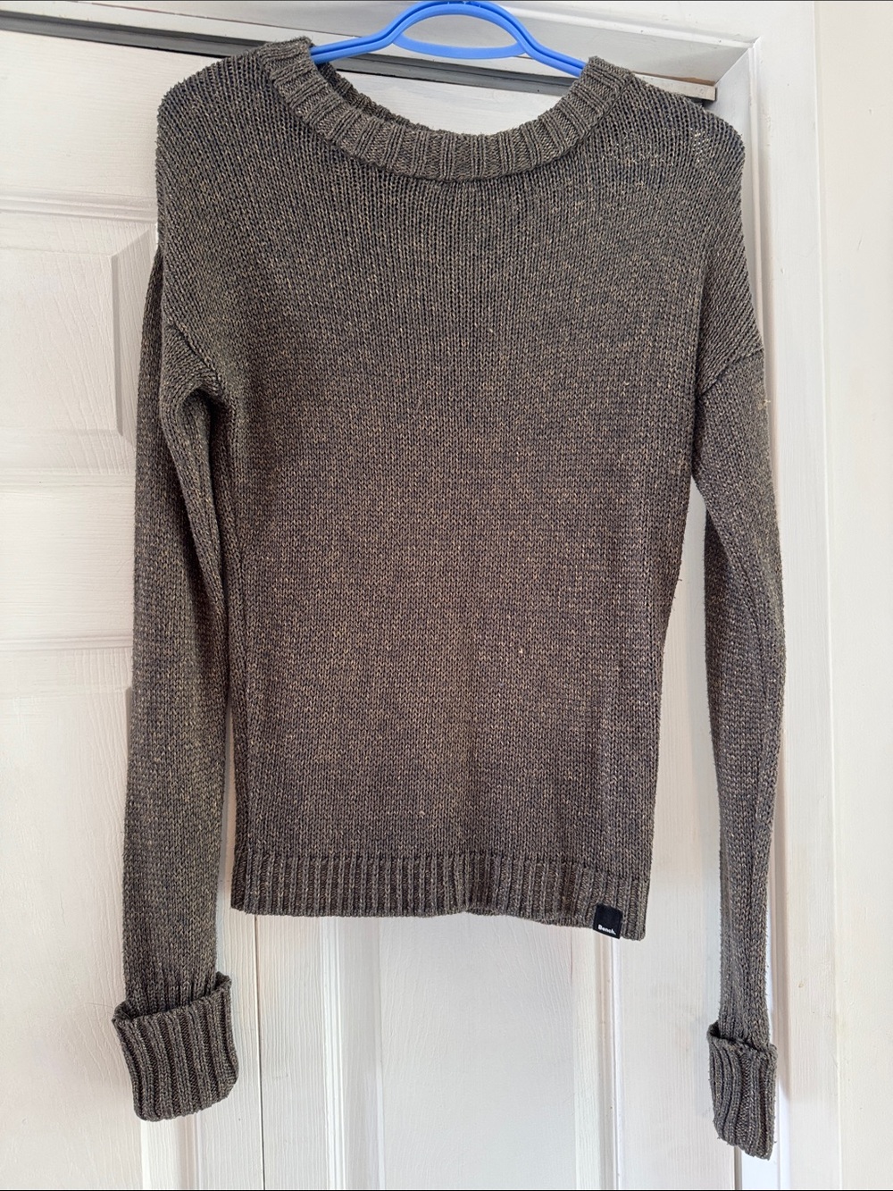 Vintage bench Crewneck Knit Sweater - green with gold